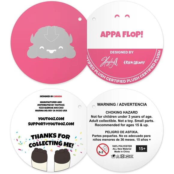 Appa Plush Avatar The Last Airbender 12 Inch Soft Cotton Stuffed Collectible - Picture 9 of 9